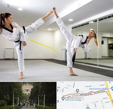 باشگاه دفاع شخصی بانوان در بلوار معلم رشت 