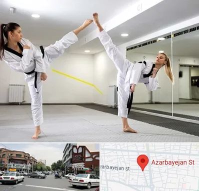 باشگاه دفاع شخصی بانوان در خیابان آذربایجان