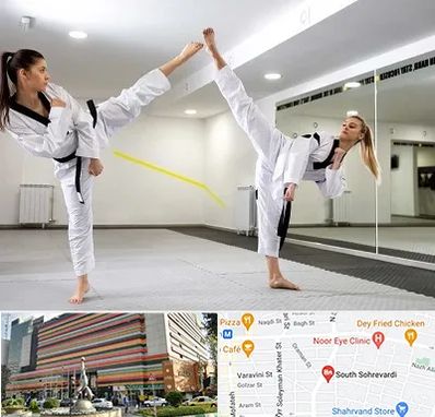 باشگاه دفاع شخصی بانوان در سهروردی 