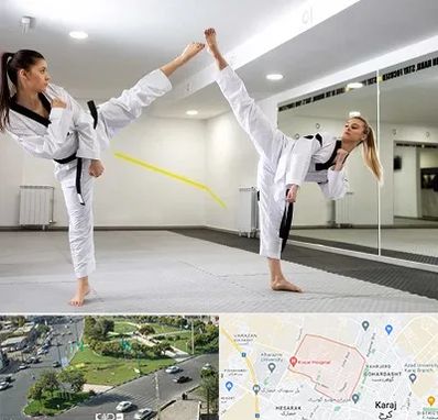 باشگاه دفاع شخصی بانوان در شاهین ویلا کرج