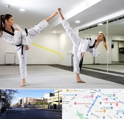 باشگاه دفاع شخصی بانوان در خیابان ملاصدرا شیراز