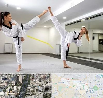 باشگاه دفاع شخصی بانوان در منطقه 18 تهران 