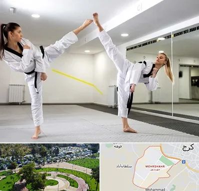 باشگاه دفاع شخصی بانوان در مهرشهر کرج 