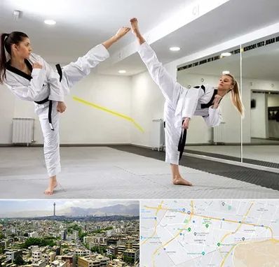 باشگاه دفاع شخصی بانوان در منطقه 8 تهران 