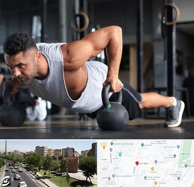 باشگاه فیتنس آقایان در شهرک آزمایش 