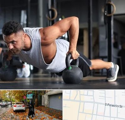 باشگاه فیتنس آقایان در خیابان فلسطین