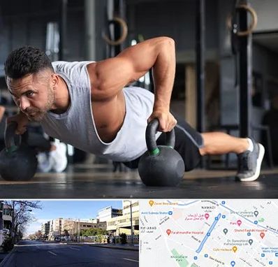 باشگاه فیتنس آقایان در خیابان ملاصدرا شیراز