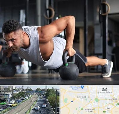 باشگاه فیتنس آقایان در جنوب تهران 