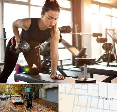 باشگاه فیتنس بانوان در خیابان فلسطین