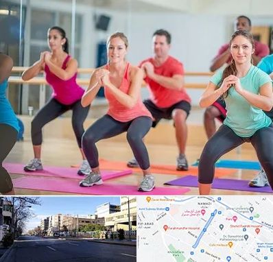 باشگاه ایروبیک بانوان در خیابان ملاصدرا شیراز