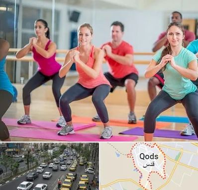 باشگاه ایروبیک بانوان در شهر قدس