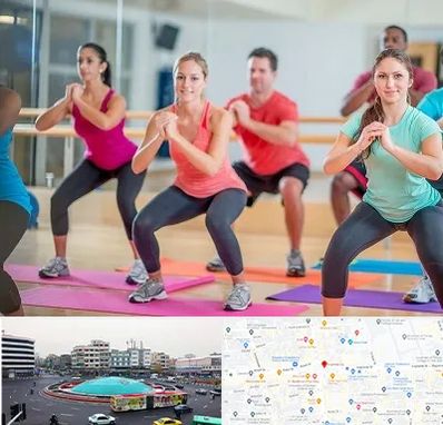 باشگاه ایروبیک بانوان در میدان انقلاب 