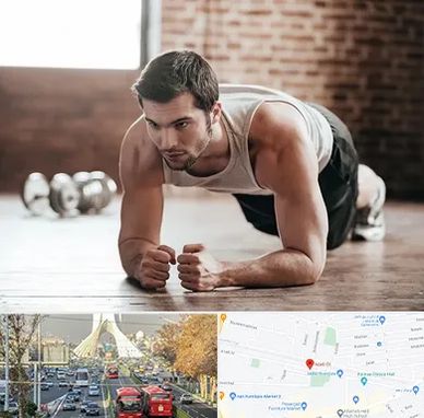 باشگاه ایروبیک آقایان در خیابان آزادی 