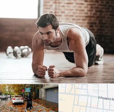 باشگاه ایروبیک آقایان در خیابان فلسطین