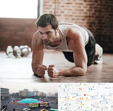 باشگاه ایروبیک آقایان در میدان انقلاب 