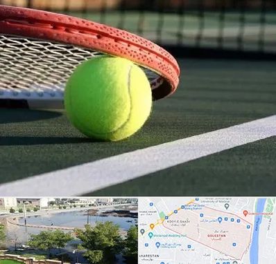 زمین تنیس در گلستان اهواز