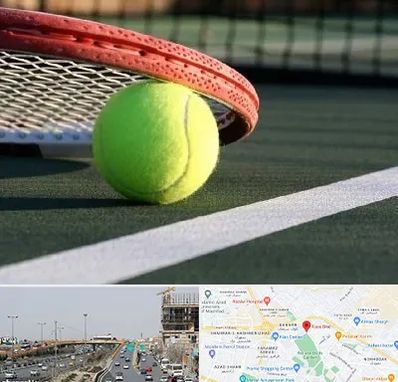 زمین تنیس در بلوار توس مشهد