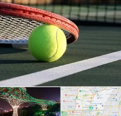 زمین تنیس در منطقه 3 تهران