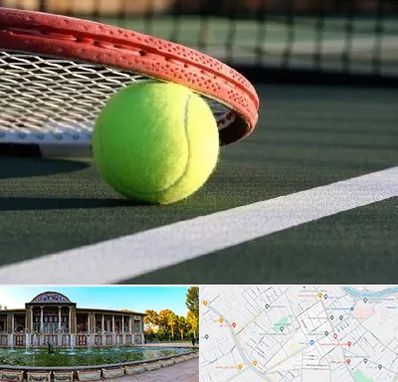 زمین تنیس در عفیف آباد شیراز