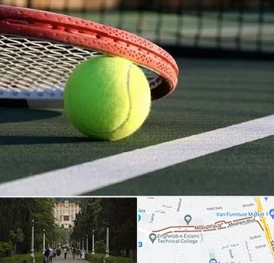 زمین تنیس در بلوار معلم رشت