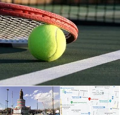 زمین تنیس در کارگر جنوبی