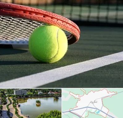 زمین تنیس در لنگرود
