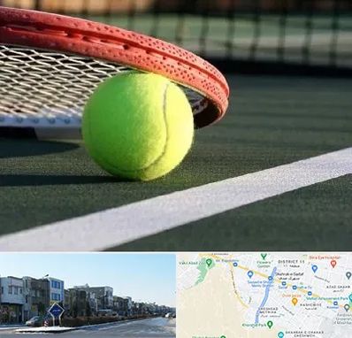 زمین تنیس در شریعتی مشهد