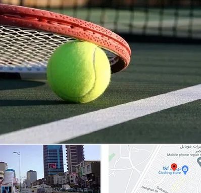 زمین تنیس در چهارراه طالقانی کرج