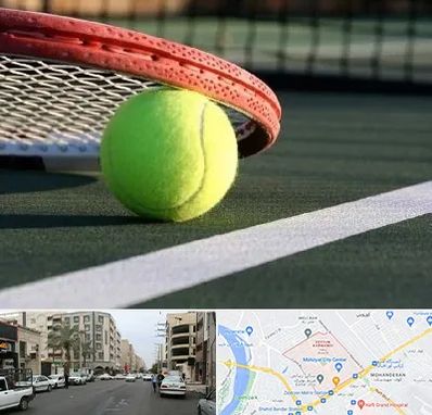 زمین تنیس در زیتون کارمندی اهواز