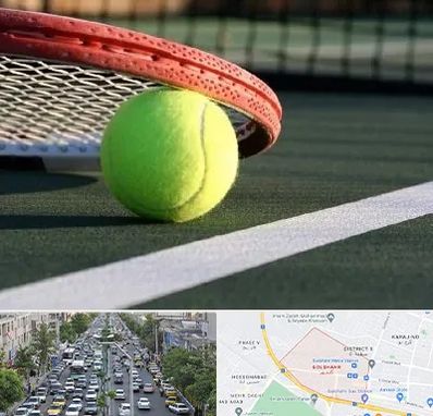 زمین تنیس در گلشهر کرج