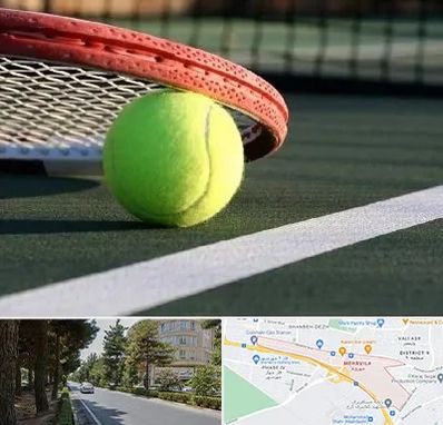 زمین تنیس در مهرویلا کرج