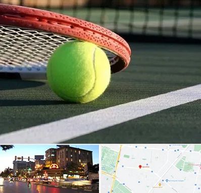 زمین تنیس در بلوار سجاد مشهد