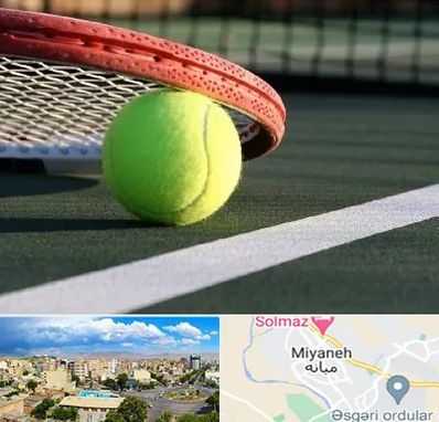 زمین تنیس در میانه