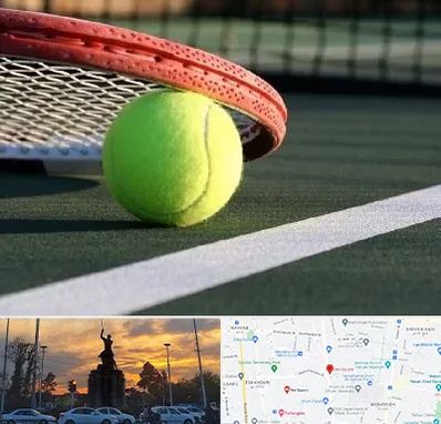 زمین تنیس در میدان حر