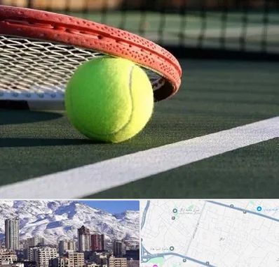 زمین تنیس در ازگل