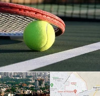 زمین تنیس در عظیمیه کرج