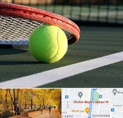 زمین تنیس در چهارباغ اصفهان