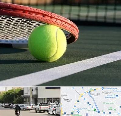 زمین تنیس در قدوسی شرقی شیراز