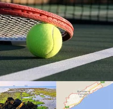 زمین تنیس در بندرلنگه