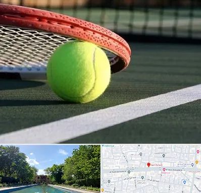 زمین تنیس در هشت بهشت اصفهان