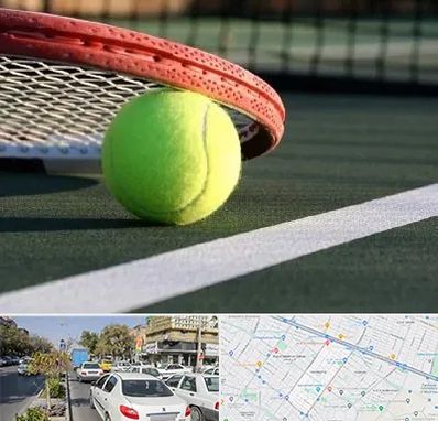 زمین تنیس در مفتح مشهد