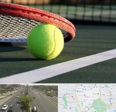 زمین تنیس در منطقه 17 تهران