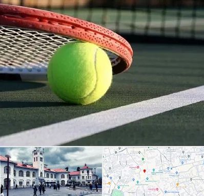 زمین تنیس در میدان شهرداری رشت