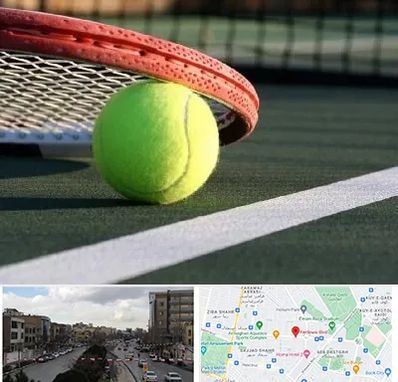 زمین تنیس در بلوار فردوسی مشهد