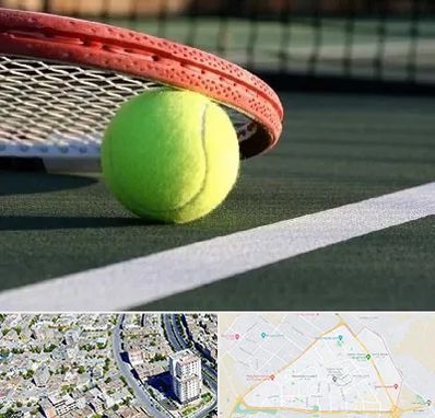 زمین تنیس در قاسم آباد مشهد