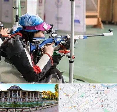 باشگاه تیراندازی بانوان در عفیف آباد شیراز