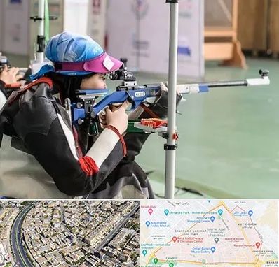 باشگاه تیراندازی بانوان در شهرک غرب مشهد