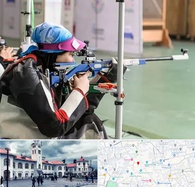 باشگاه تیراندازی بانوان در میدان شهرداری رشت