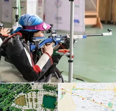 باشگاه تیراندازی بانوان در وکیل آباد مشهد