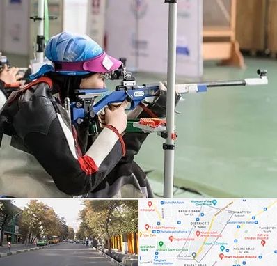 باشگاه تیراندازی بانوان در شریعتی 